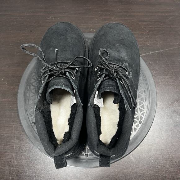 Koolaburra by UGG Advay Womens Size 9 Black Suede Chukka Lace Up Ankle Boots - Picture 5 of 10